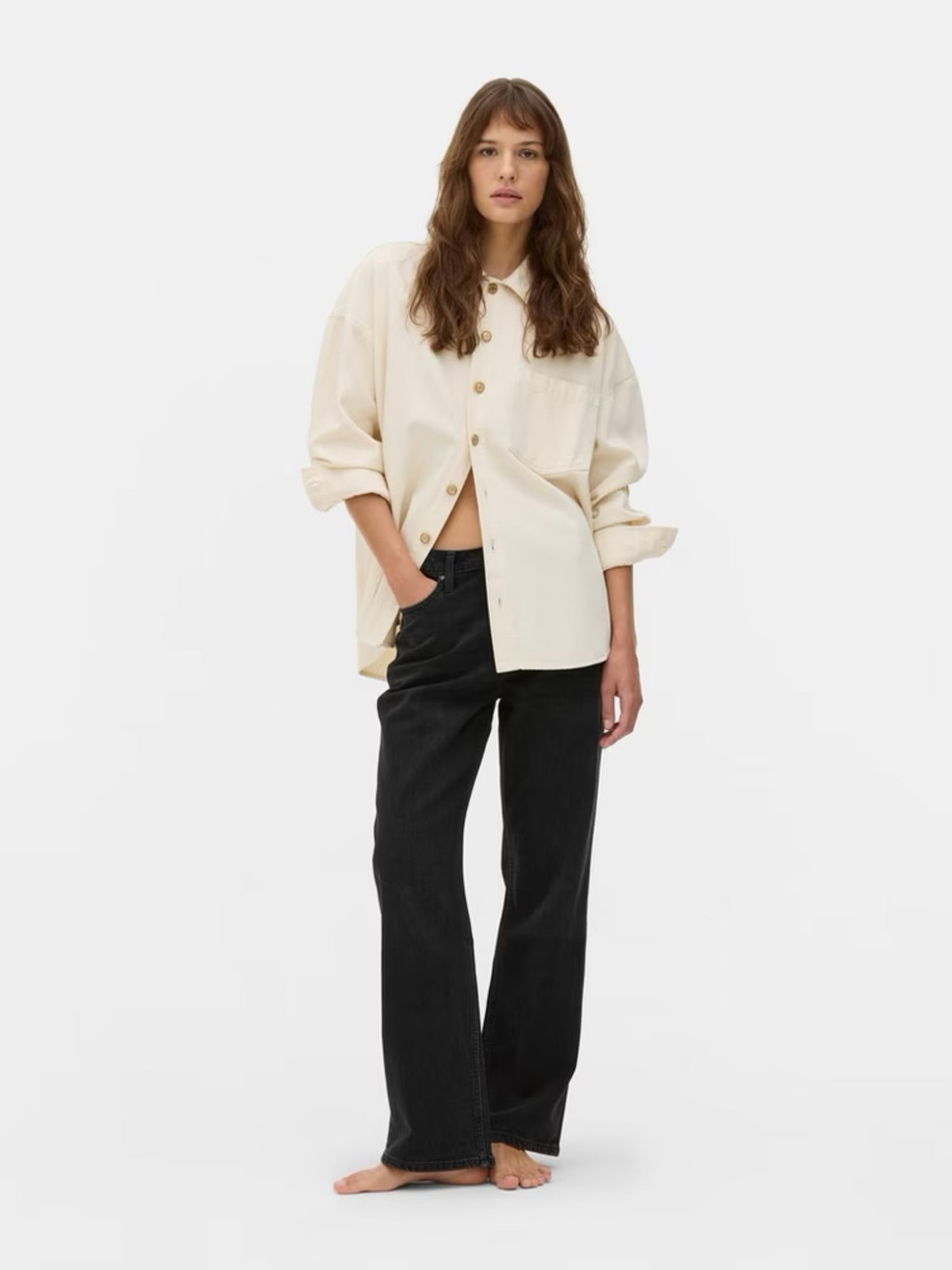 استریت بلند ذغالی DENIM CO