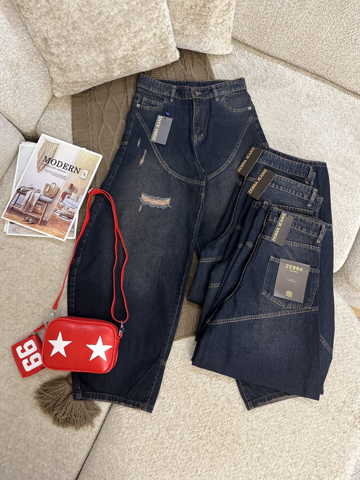 شلوار جین بالونی ترک زبرا Zebra Turkish Balloon Denim Jeans