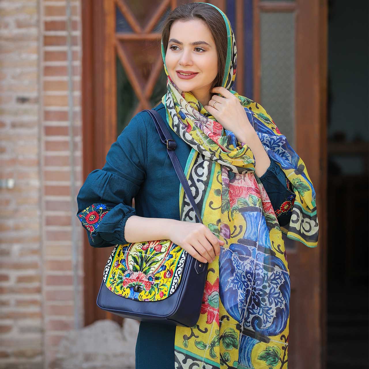 ست کیف و شال زنانه پرستو کد 18