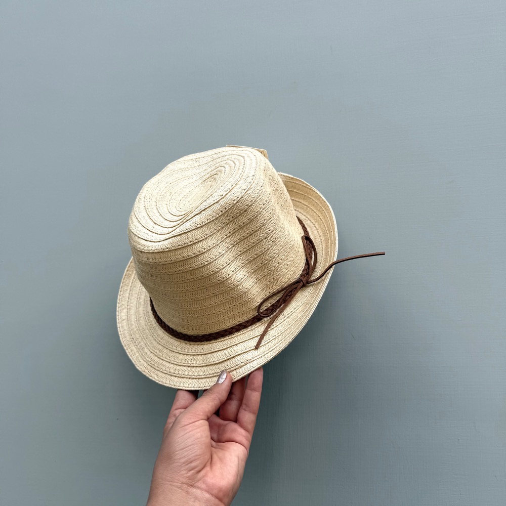 کلاه حصیری بندقهوه ای
