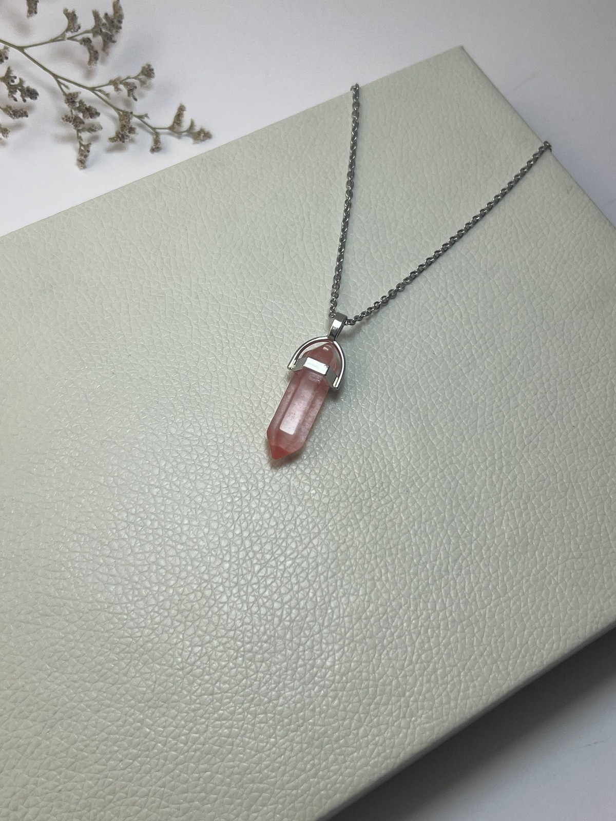 گردنبند سنگ چری کوارتز