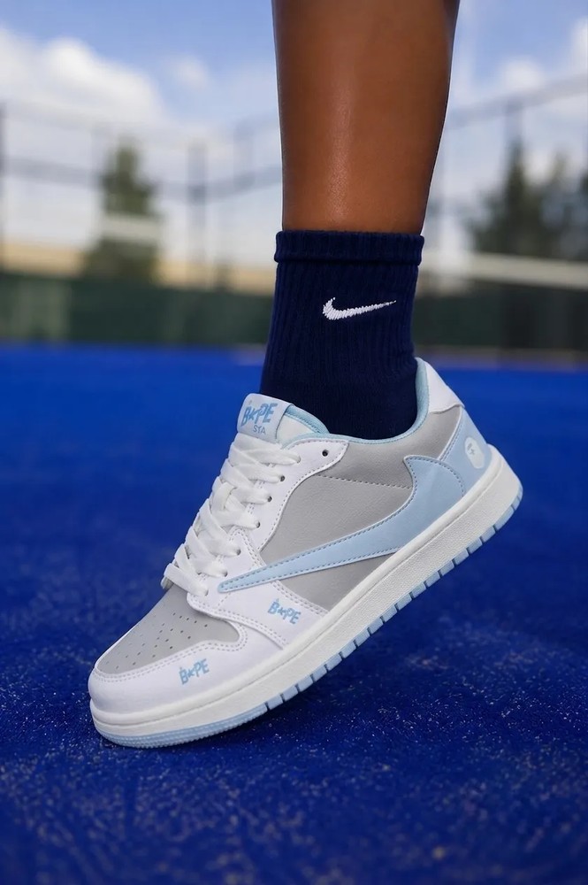 کتونی ترویس بیپ آبی | Travis BAPE Blue Sneakers