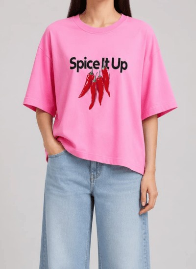 تیشرت زنانه فلفلی spice it up