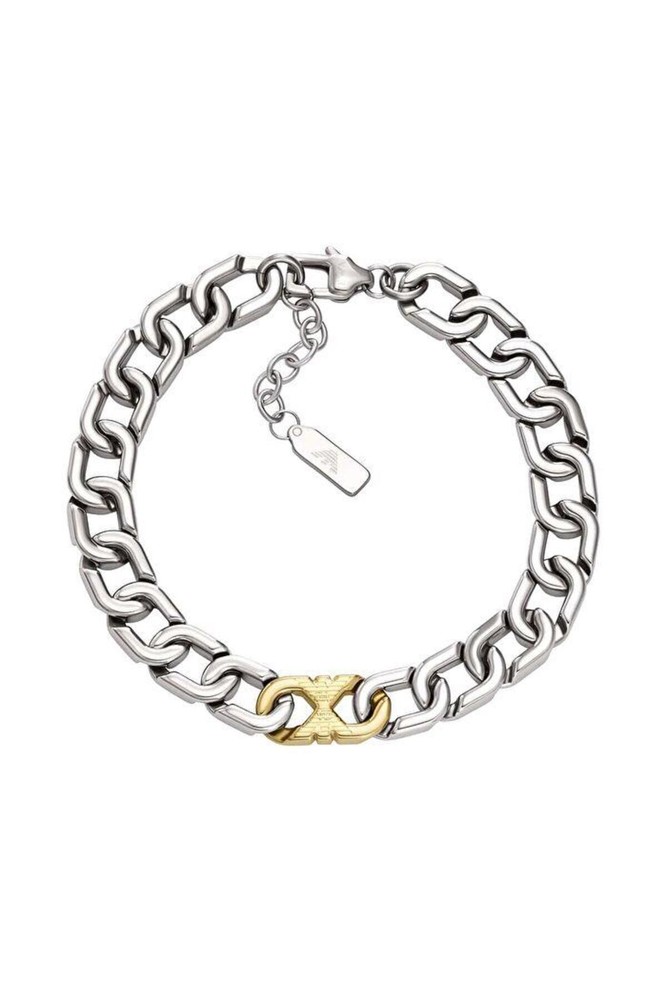 دستبند استیل مردانه امپوریو آرمانی فلزی | AJEGS3298-040 Emporio Armani IT