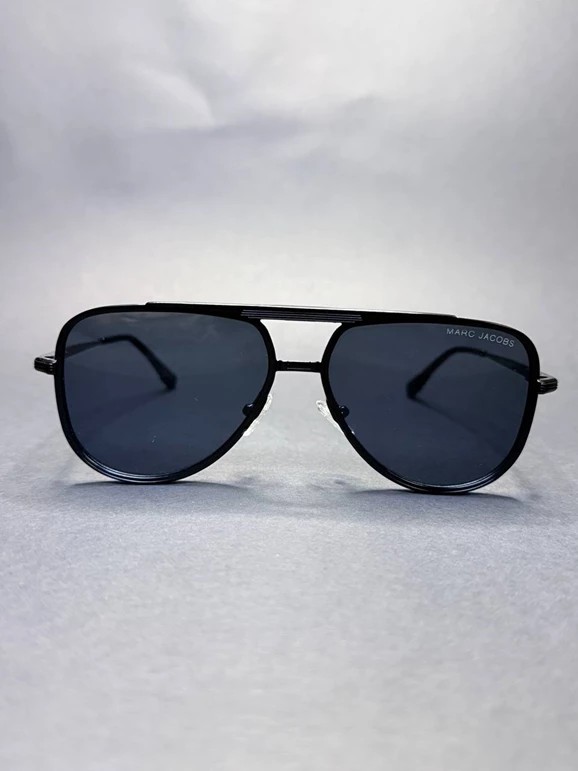عینک MARC JACOBS فریم فلزی مشکی / شیشه دودی کد KSL98334