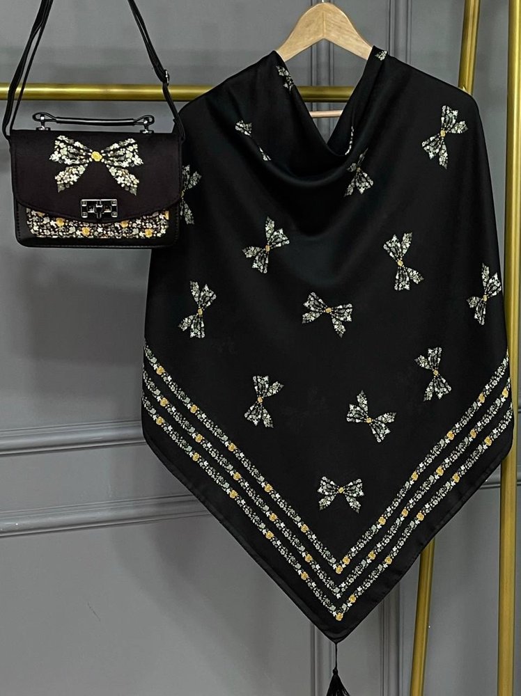 ست کیف و روسری پاپیون رز