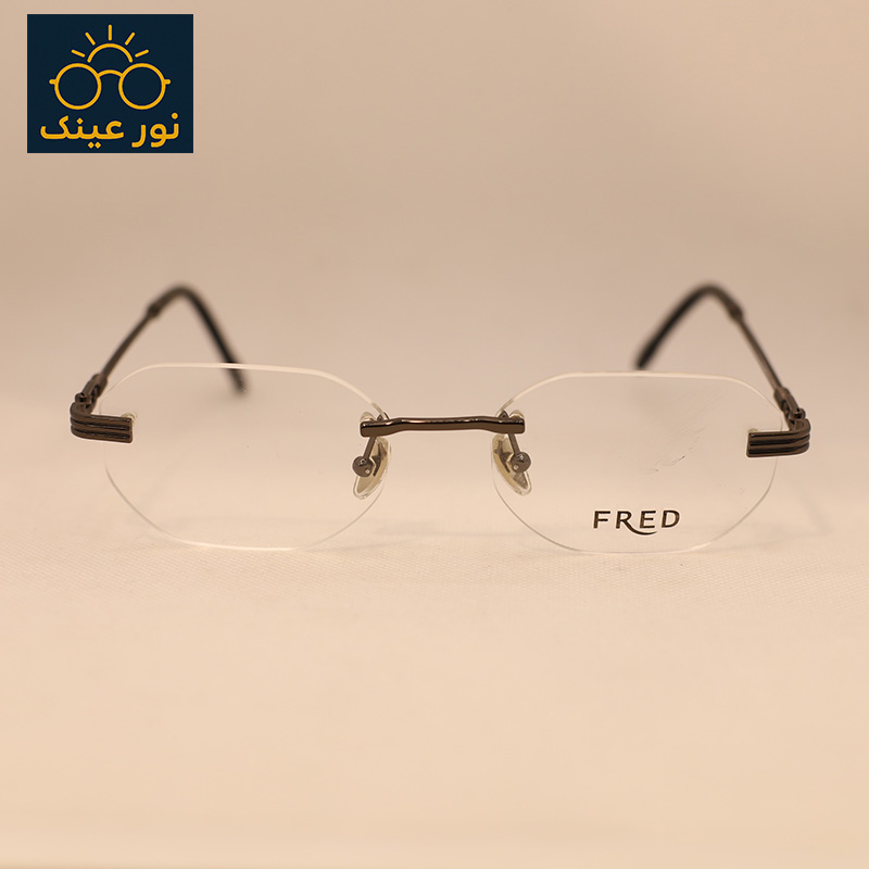 عینک طبی بدون فریم برند FRED کد 011