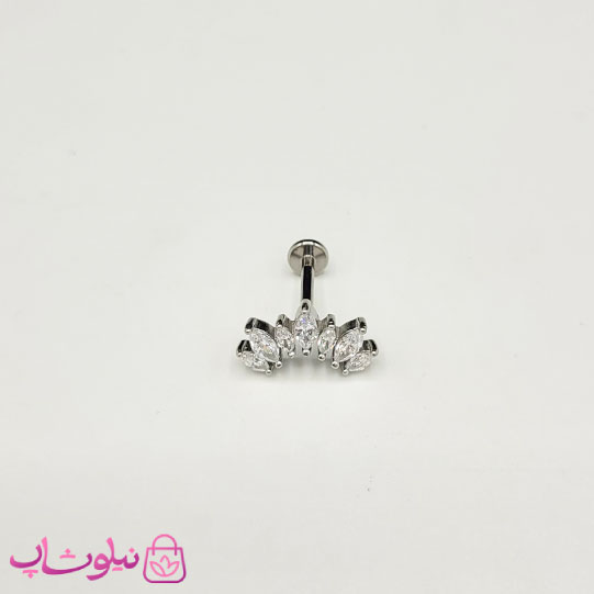 پیرسینگ گوش مدل تاج نگیندار