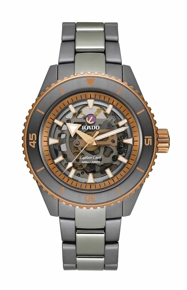 ساعت مچی مردانه کاپیتان کوک اسکلتی با بدنه سرامیکی Men’s Captain Cook High Tech Ceramic Skeleton R32148162