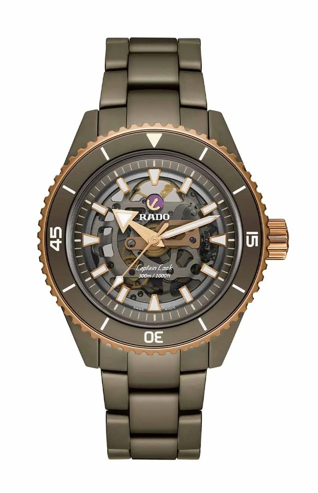 ساعت مردانه کاپیتان کوک سرامیکی اسکلتی با فناوری پیشرفته Men’s Captain Cook High Tech Ceramic Skeleton R32150162