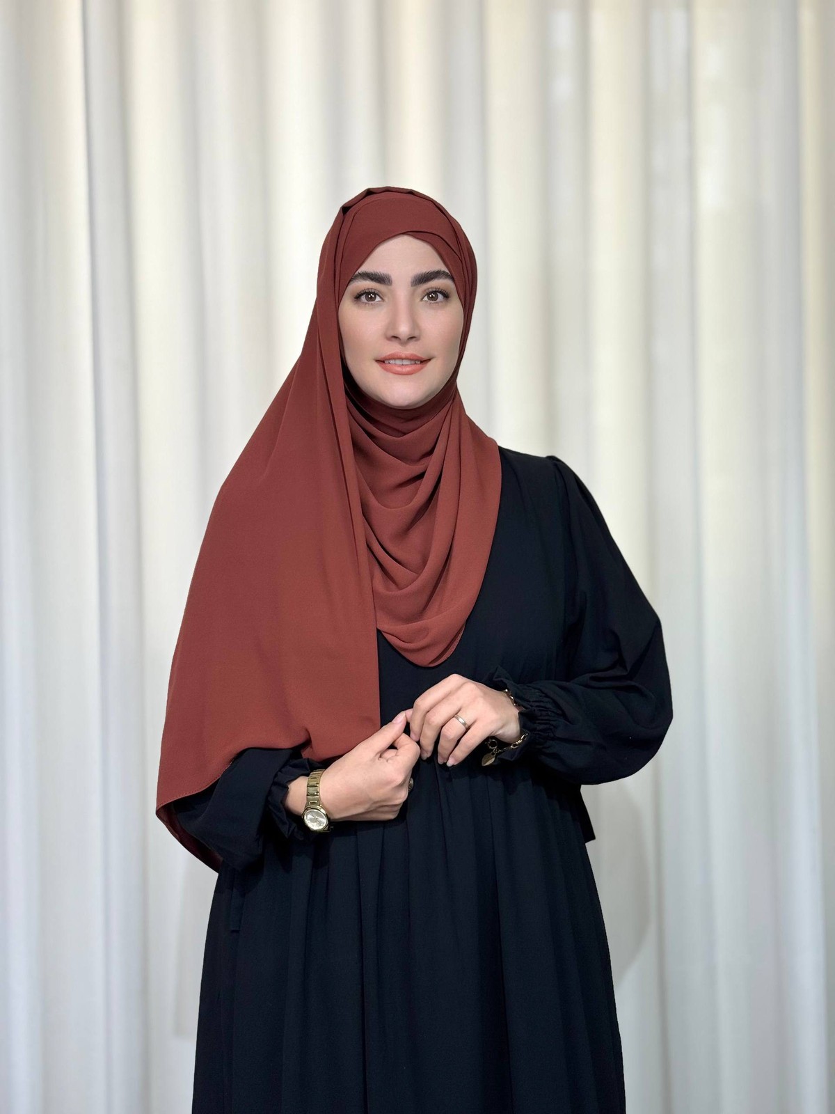 هدشال ضربدری دارچینی - ابرا