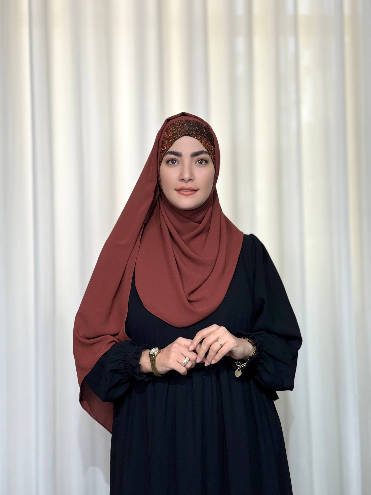 هدشال لمه ضربدری دارچینی - ابرا
