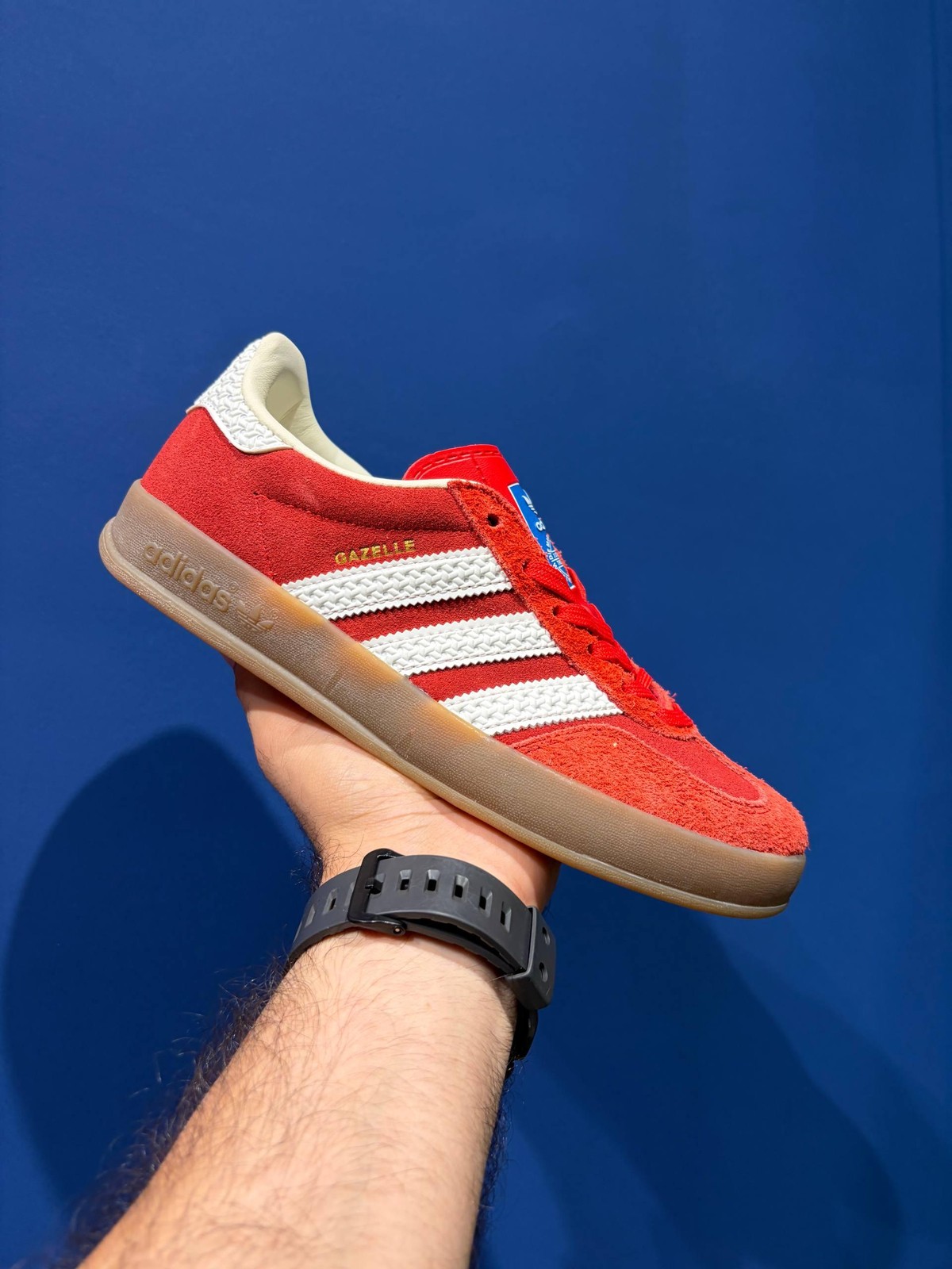 Adidas gazelle red آدیداس قزل قرمز بافتی