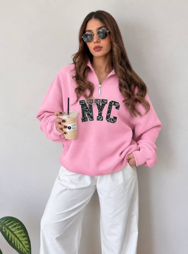 نیم زیپ NYC زنانه🤩
