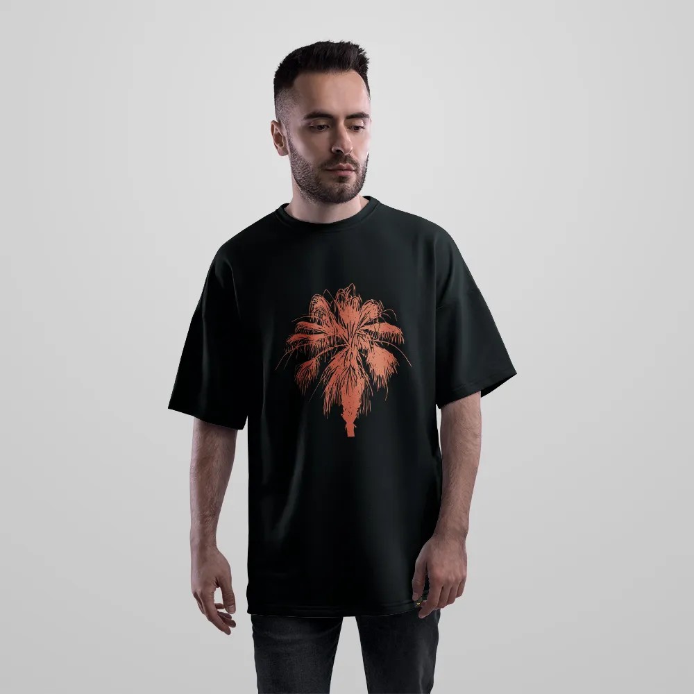 تیشرت اورسایز طرح نخل (Palm Tree) کد 20513