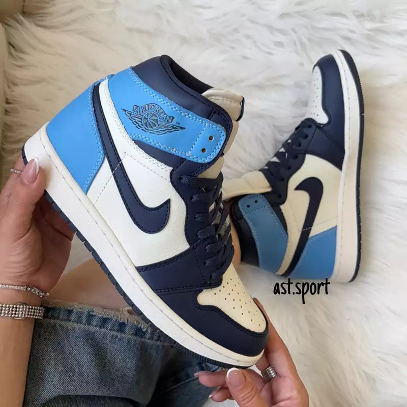 جردن وان ساقدار سرمه ای آبی | Jordan 1 High Navy Blue