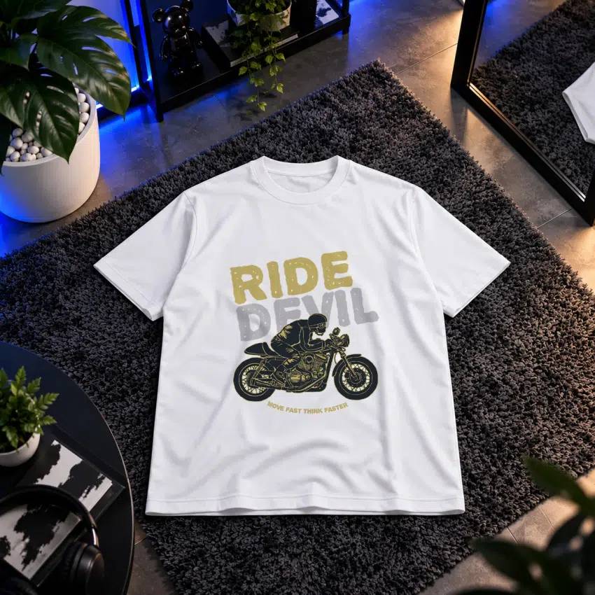 تیشرت موتورسیکلت طرح Ride Devil کد 26713