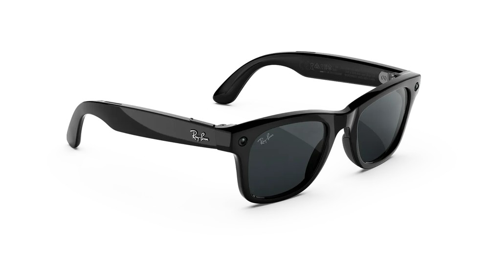 عینک : Wayfarer (Gen 3) Frame colour: Shiny Black Lens colour: Transitions® Grey - پی اس امیر