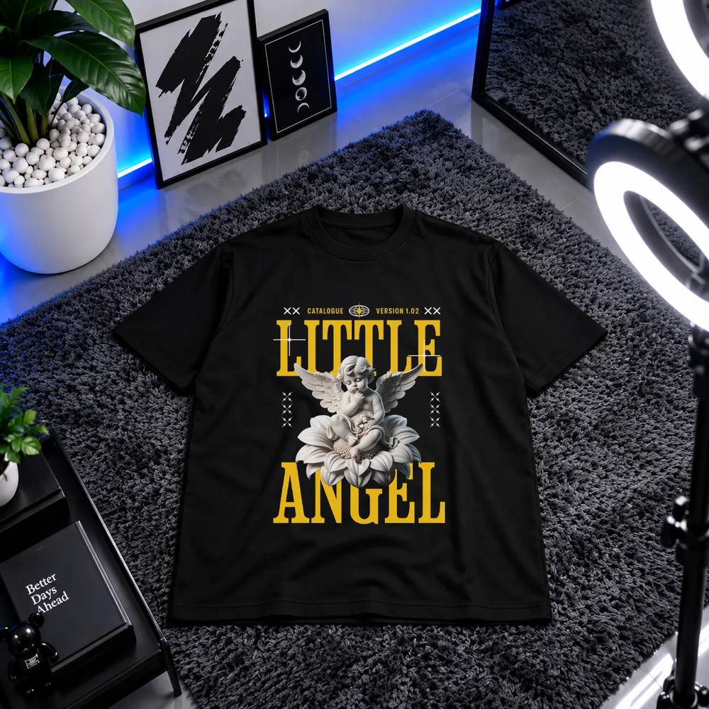 تیشرت فرشته طرح Little Angel کد 19983