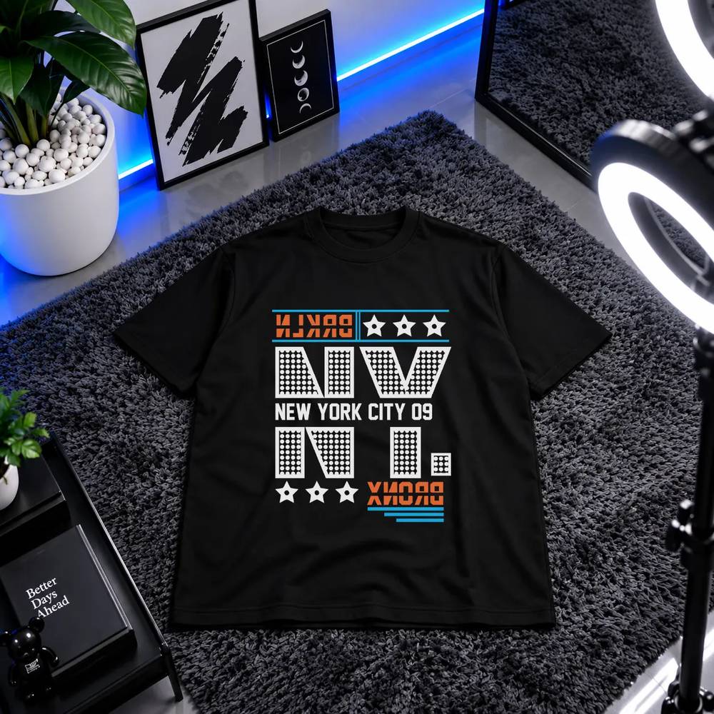 تیشرت تایپوگرافی Brooklyn NYC کد 15690