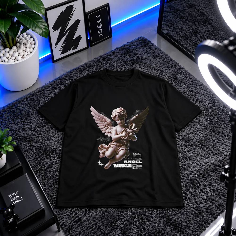 تیشرت فرشته کلاسیک Angel Wings کد 12419