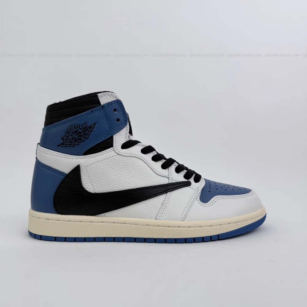 کتونی ایرجردن 1 ساقدار ترویس فرگمنت رپلیکا Air Jordan 1 Travis Scott Fragment کد 2090