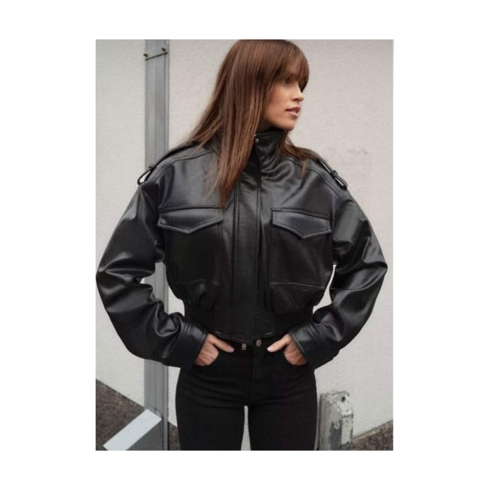 Zara leather jacket