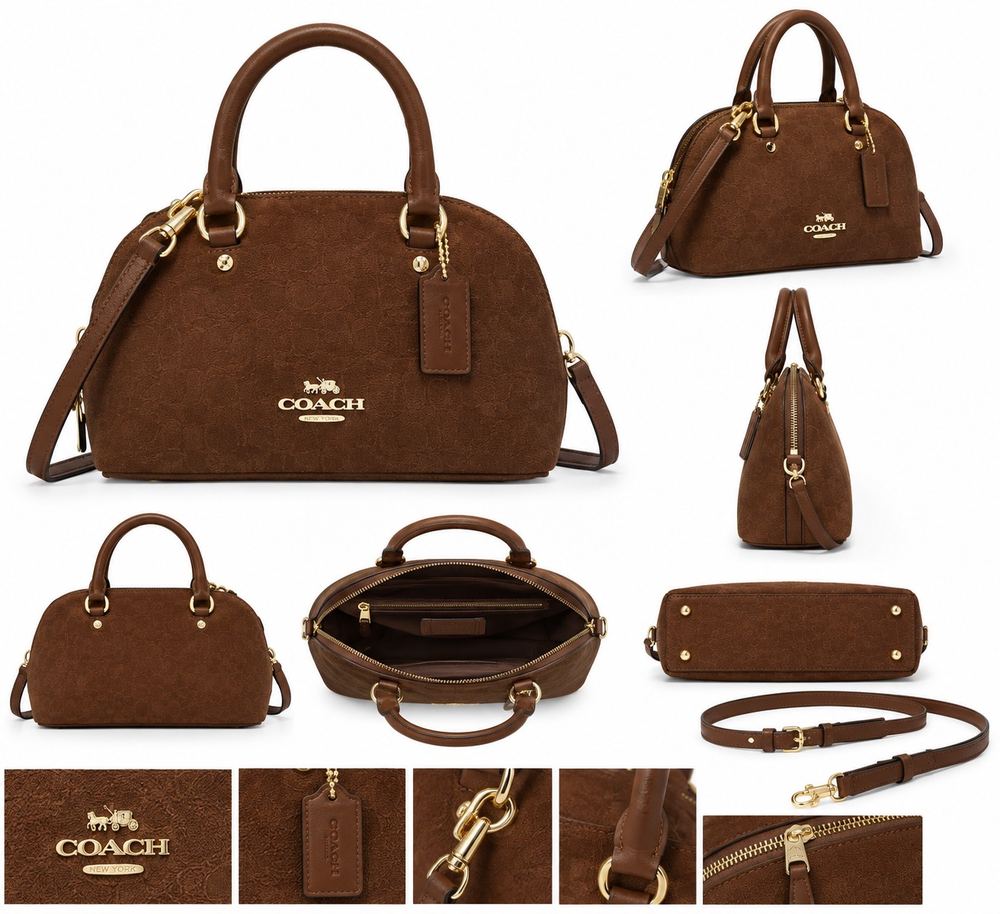 کیف دستی زنانه برند کوچ (COACH) قهوه ای