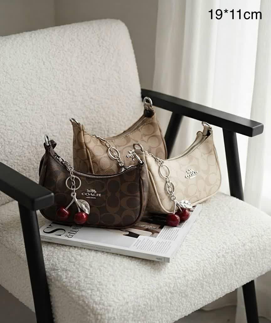 کیف برند کوچ چرم گیلاسی ترند۲۰۲۶