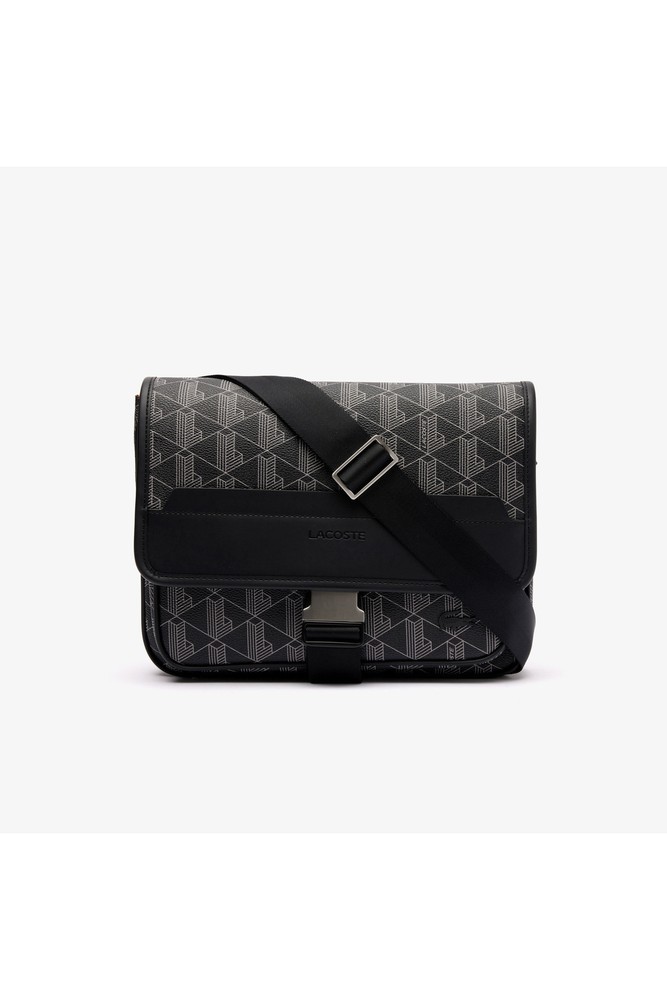 کیف مسنجر مردانه لاگوست مشکی | NH4411LX Lacoste CN
