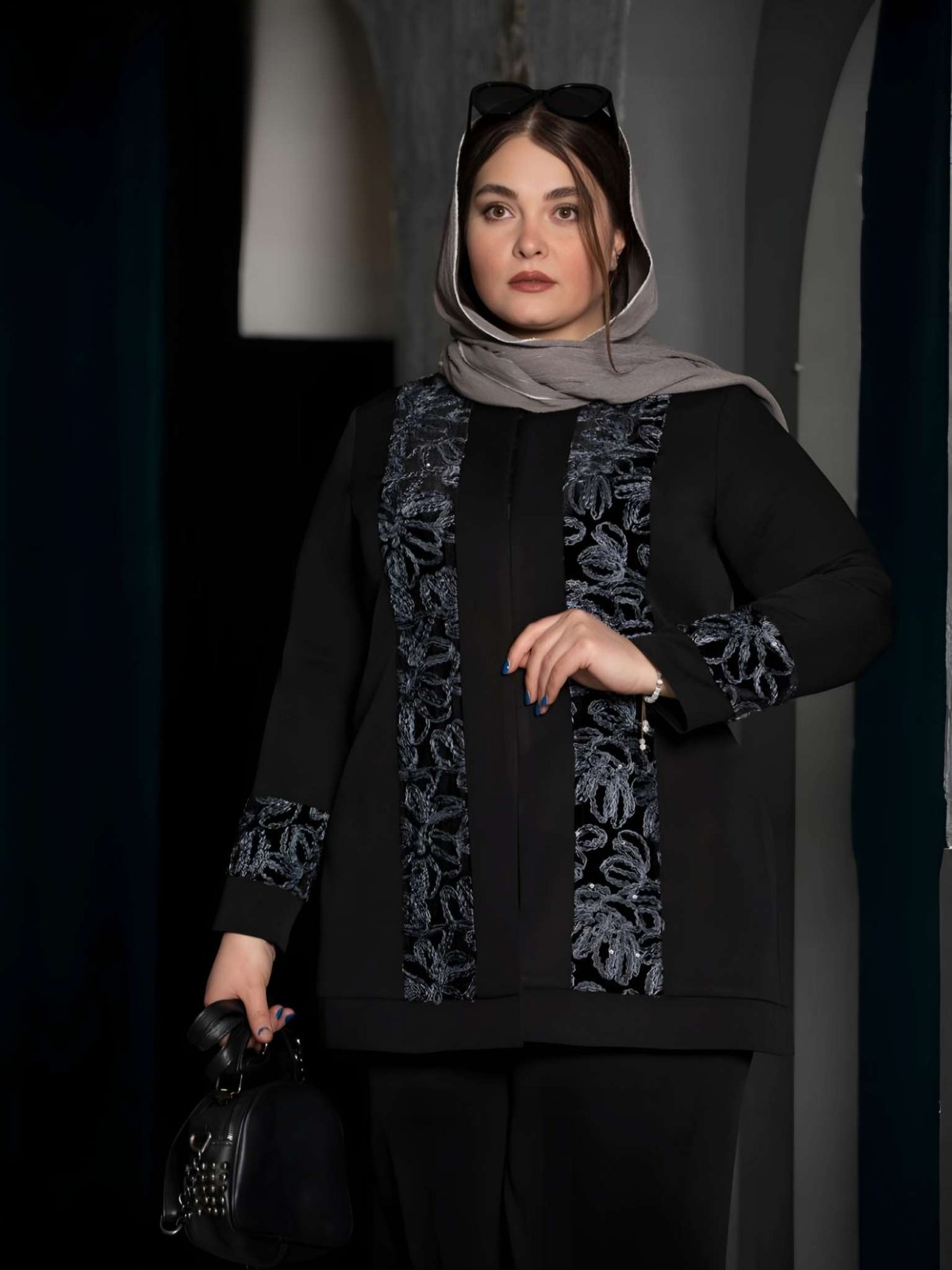 کت با خرجکار مخمل
