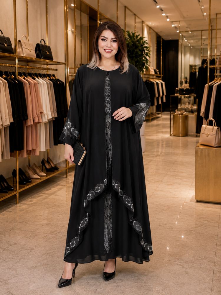 ماکسی مدل ماهی رنگ مشکی