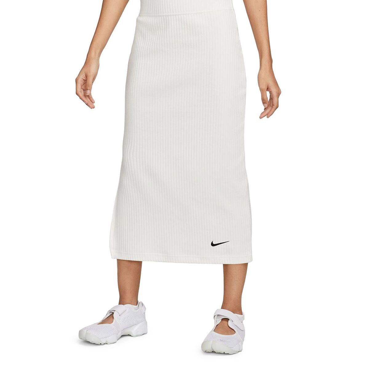 دامن زنانه نایکی مدل Nike Sportswear Hight-waisted Ribbed Jersey skirt DV7956-133