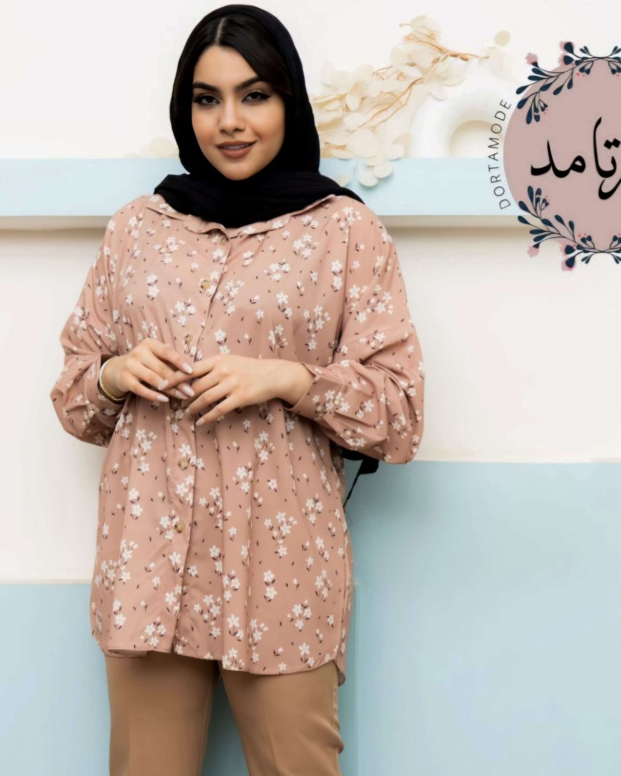 شومیز جلو دگمه دلارام