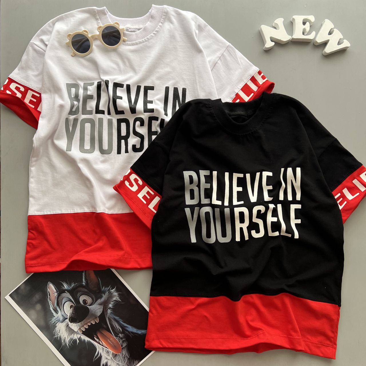 تیشرت لانگ believe