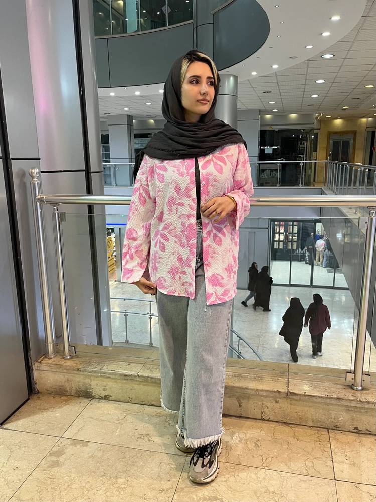 شومیز ینزی طرح گلبرگ