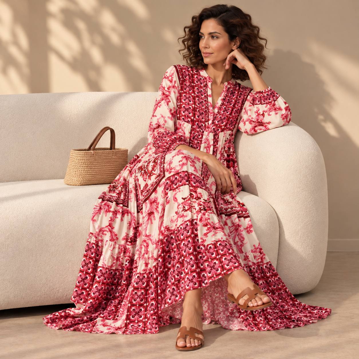 کفتان طرحدار نخی ترک Ashilda