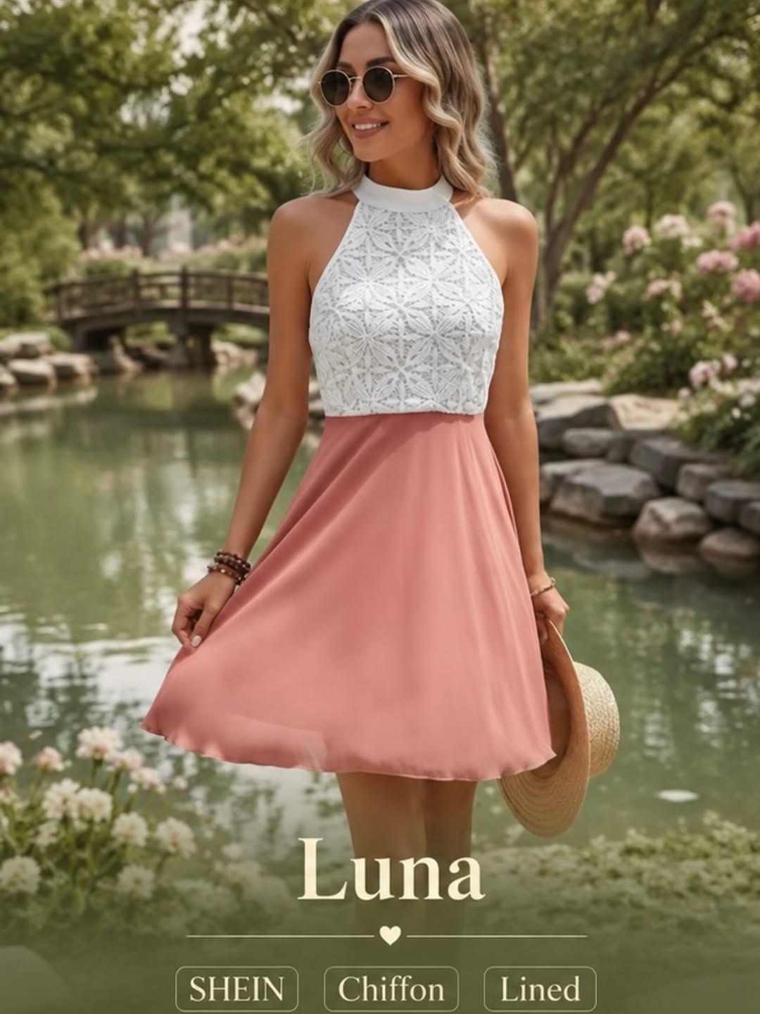 پیراهن تابستانی حلقه ای Luna SHEIN کد۲۰۶