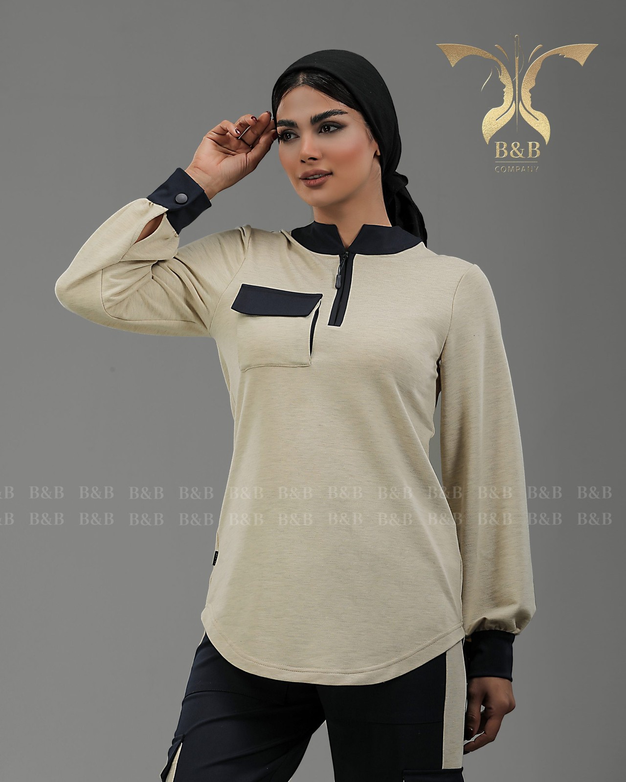بلوز و شلوار زنانه B&B یقه گرد