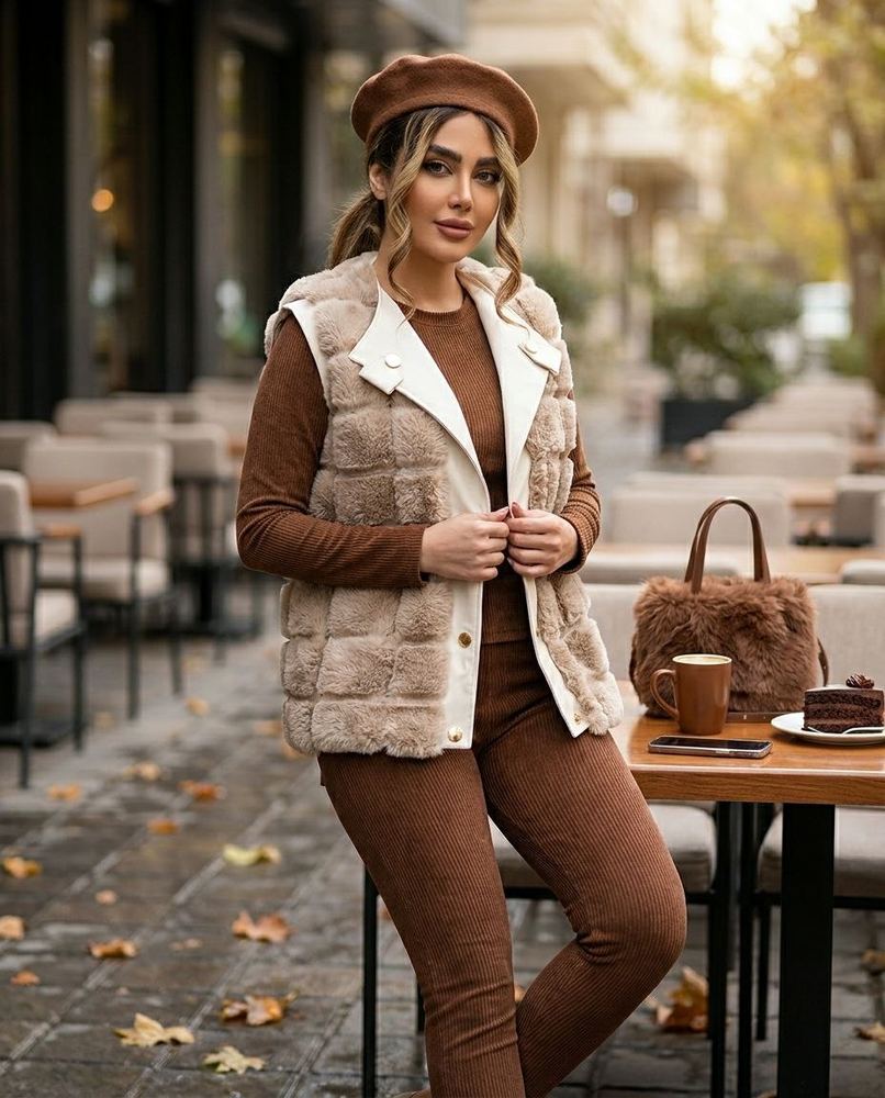 وست خز روسی عروسکی زنانه مدل آیدا