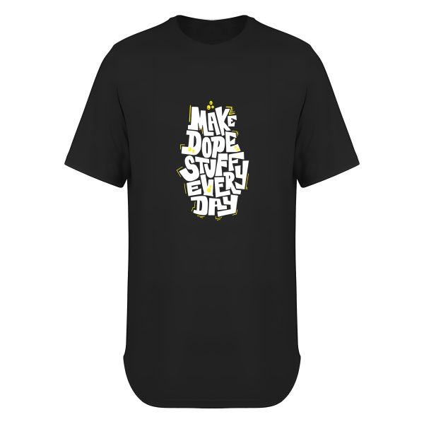 تیشرت لانگ طرح Make dope stuff every day کد T057