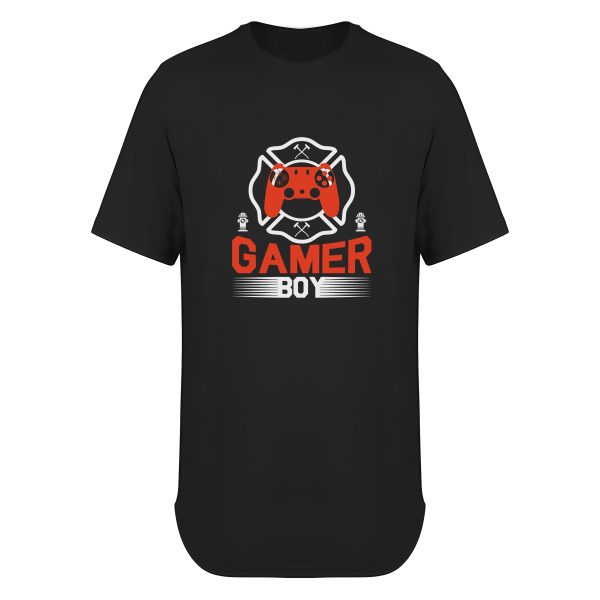 تیشرت لانگ طرح Gamer کد G018
