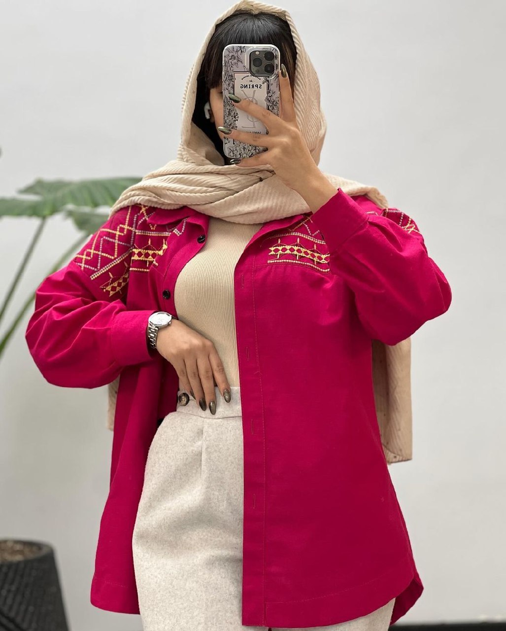 تونیک گلدوزی