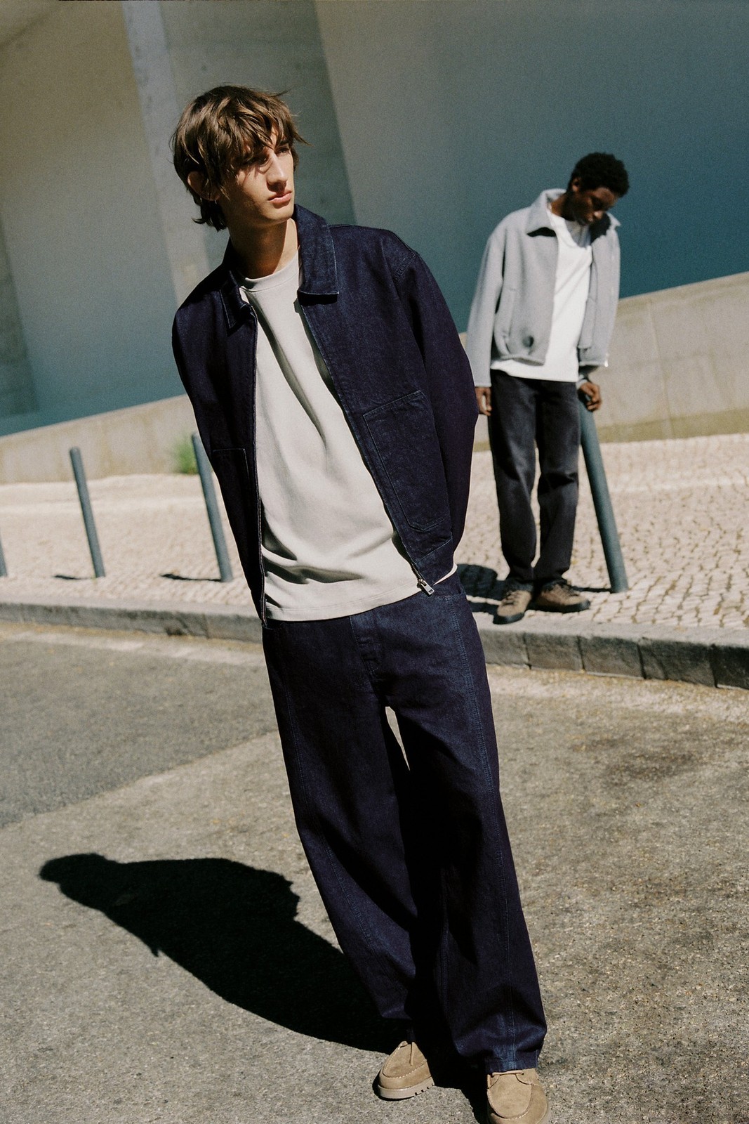 کت Pull & Bear شلوار جین زیپ دار اورجینال