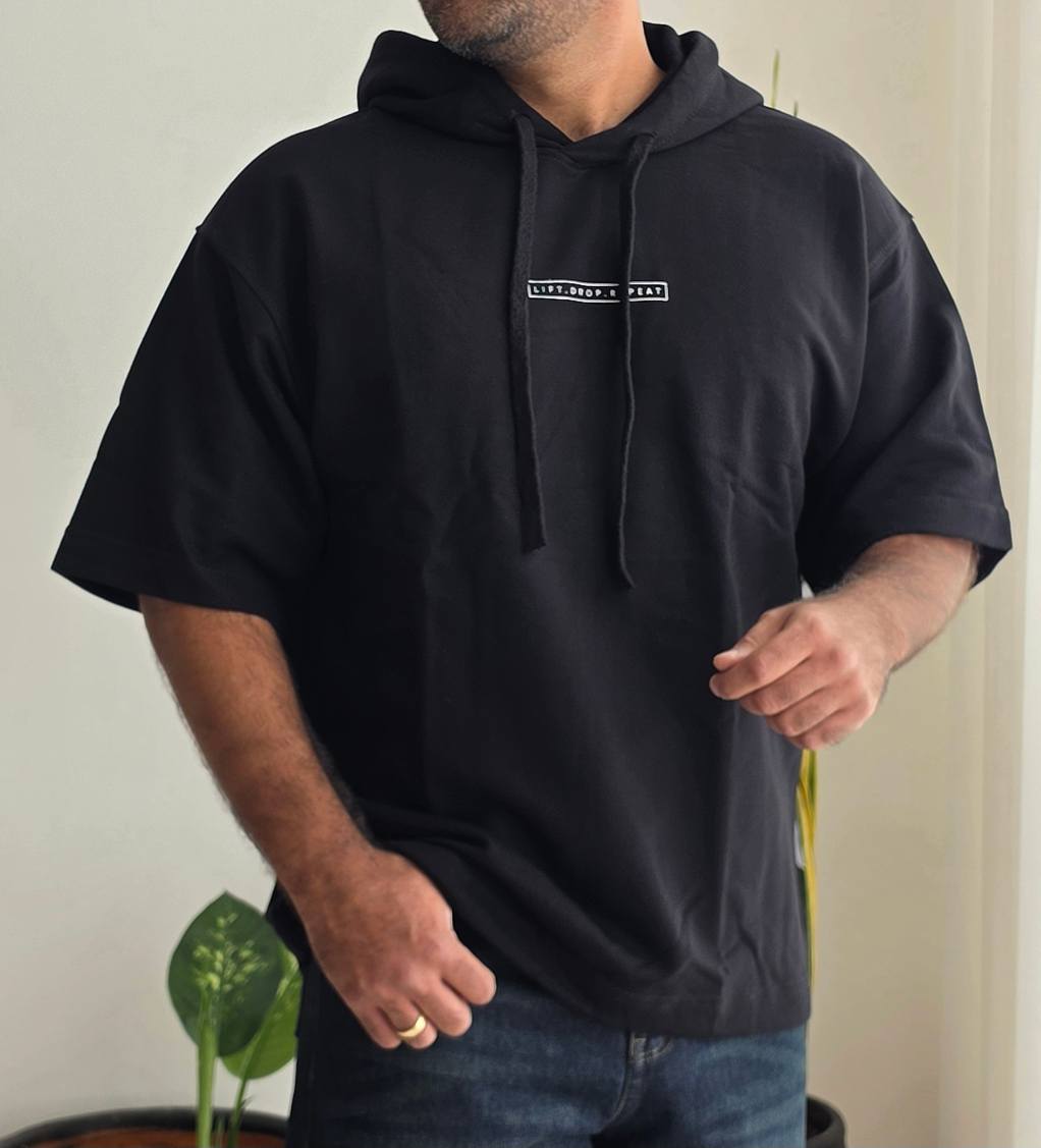 تیشرت کلاهدار مشکی دورس کد 3318