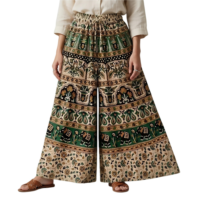دامن شلواری زنانه مدل Boho Bloom Paisley