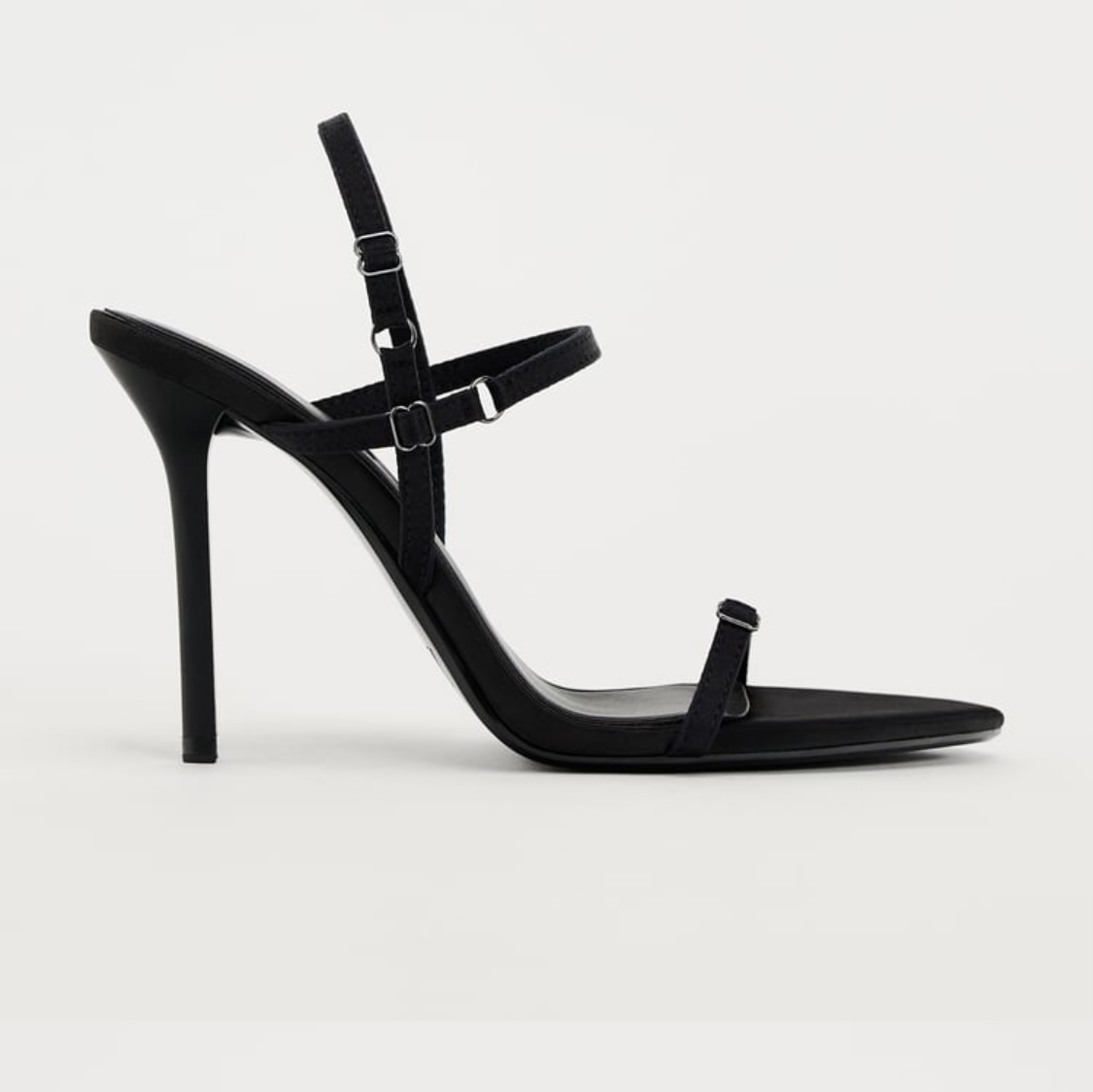 ZARA FABRIC HIGH-HEEL SANDALS