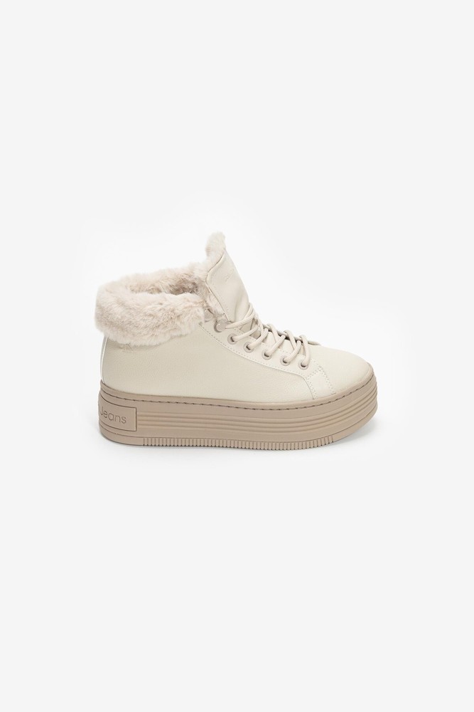 کفش بولد PLATF LOW LACEUP MG LTH Calvin Klein کالوین کلاین اورجینال