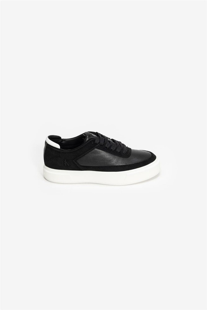 اسنیکر زنانه مشکی Basket Lace Up Pro Lth Mix Mg Calvin Klein کالوین کلاین اورجینال