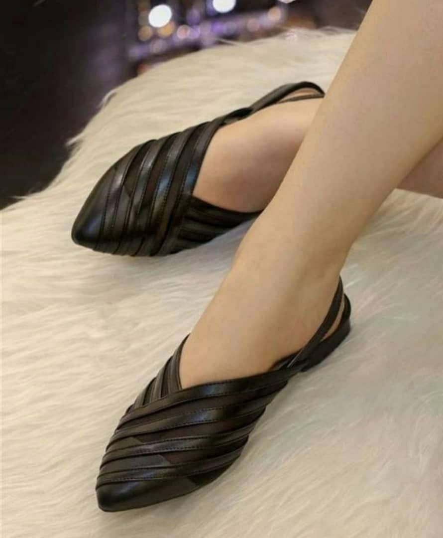 کفش زنانه جدید صندل نواری مشکی